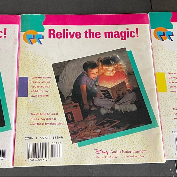 Vintage Disney lot of 3 read along books in good shape  - no cassette, - Picture 2 of 5